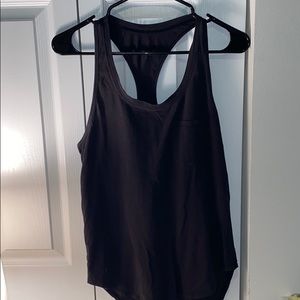 Lululemon black loose tank top with pocket